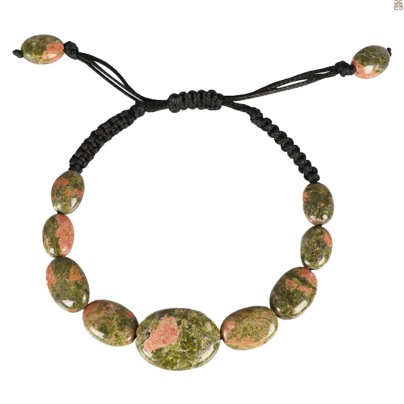 Unakite Beaded Bracelet BDD-11-64