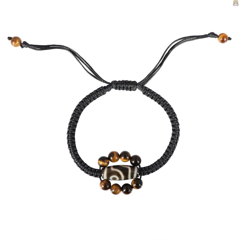 Shell / Tiger Eye Beaded Bracelet BDD-11-65