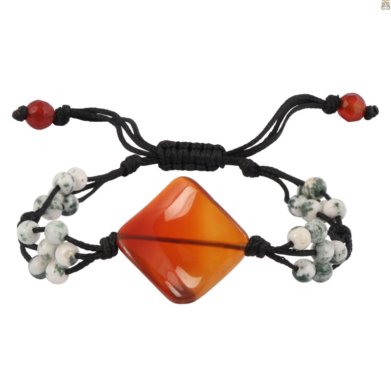 Carnelian / Florence Beaded Bracelet BDD-11-79