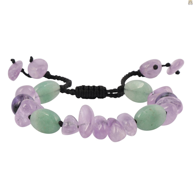 Amethyst / Prehnite / Sodalite Beaded Bracelet BDD-11-97