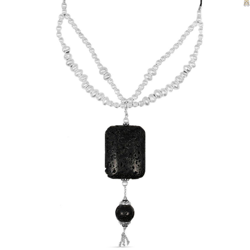 Lava Beaded Necklace BDD-12-1607