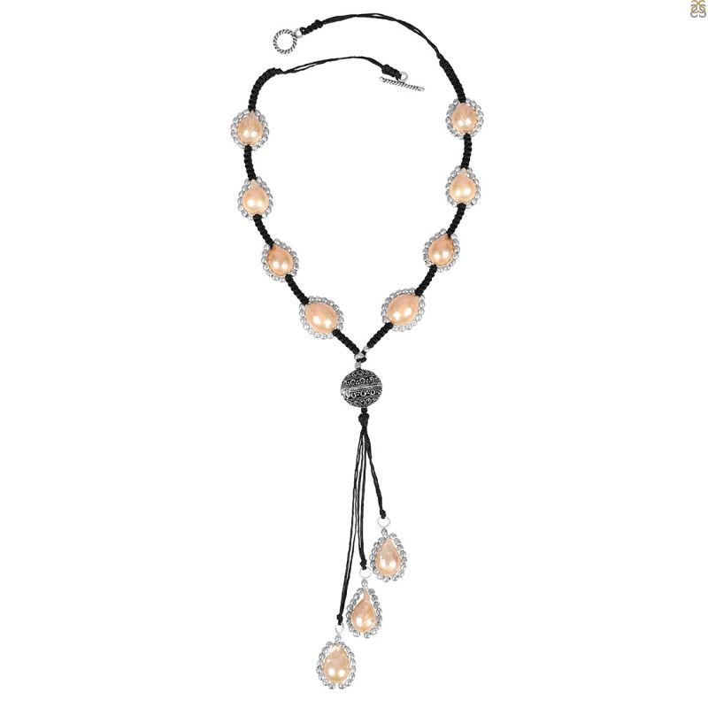 Biwa Pearl Beaded Necklace BDD-12-1622