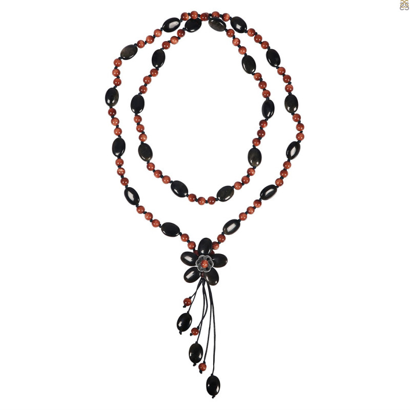 Sunstone Beaded Necklace BDD-12-1658