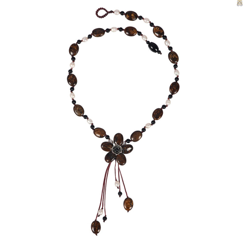 Jasper Beaded Necklace BDD-12-1666
