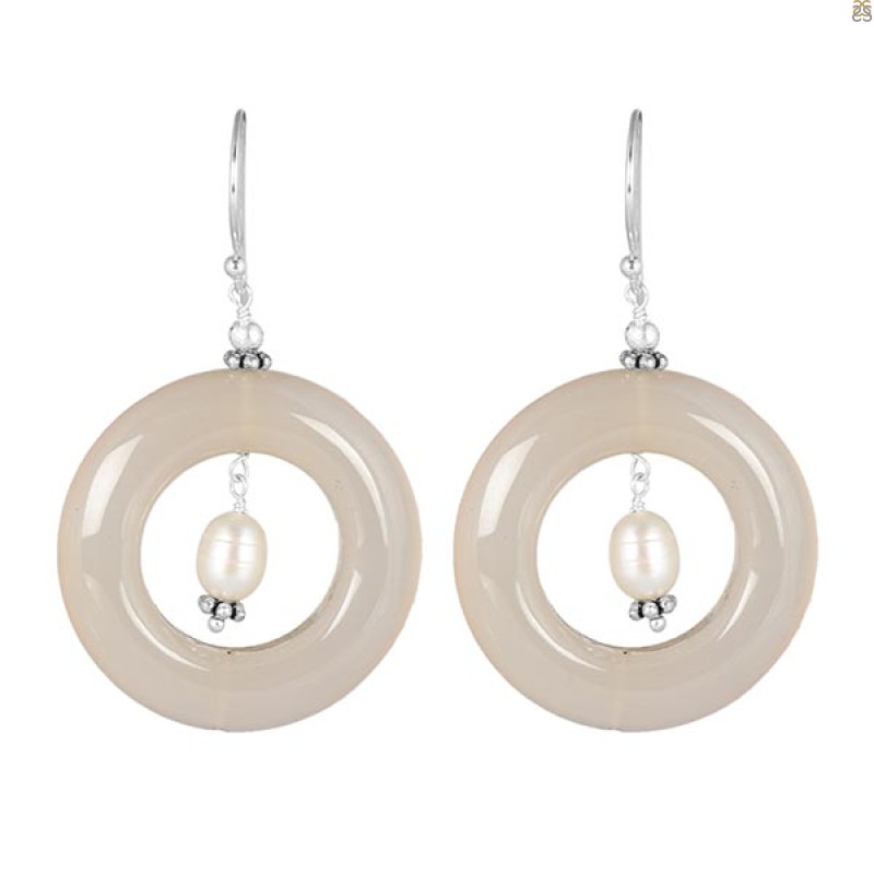 Agate Beaded Earring BDD-3-1