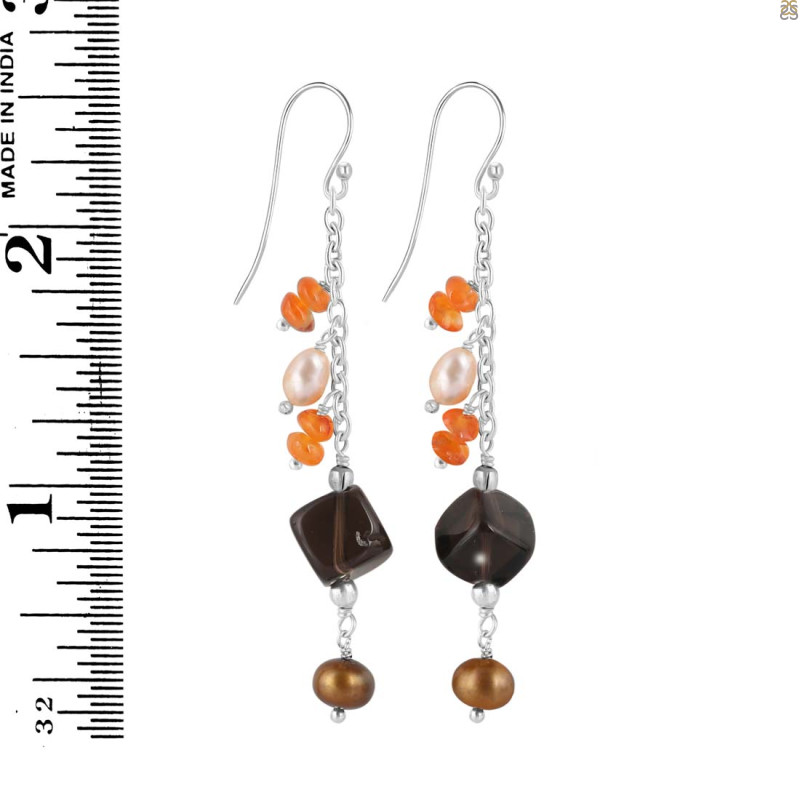 Smoky Beaded Earring BDD-3-134