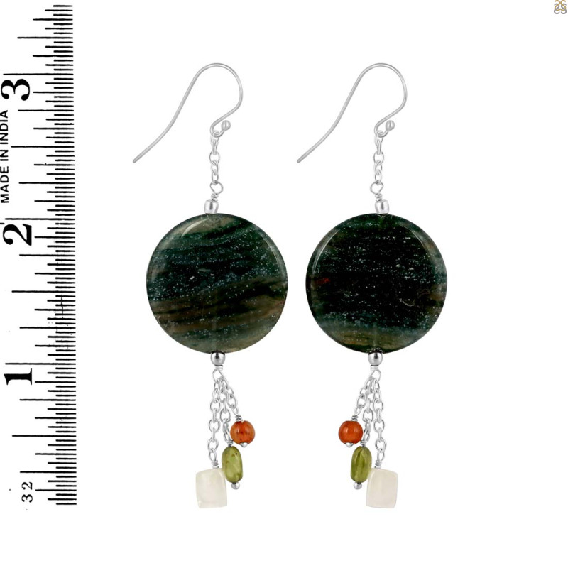Ocean Jasper Beaded Earring BDD-3-138