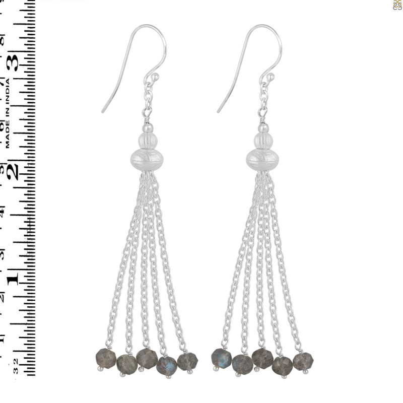 Labradorite Beaded Earring BDD-3-141