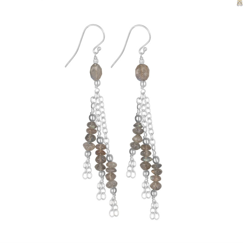 Labradorite Beaded Earring BDD-3-149