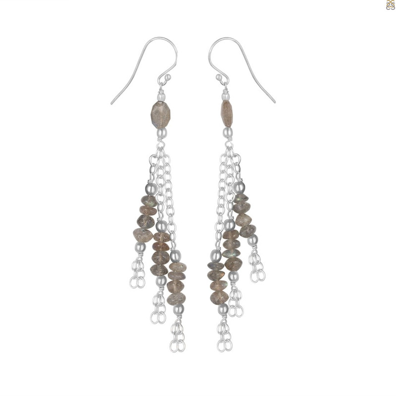 Labradorite Beaded Earring BDD-3-149