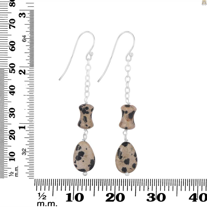 Delrmefia jasper Beaded Earring BDD-3-174