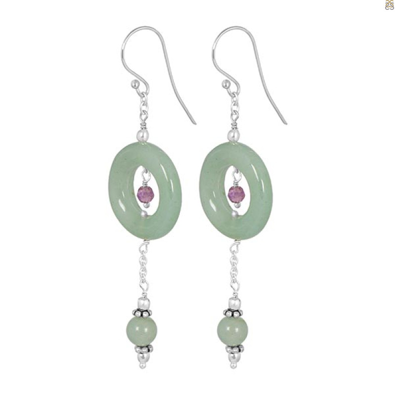 Green Aventurine Beaded Earring BDD-3-20