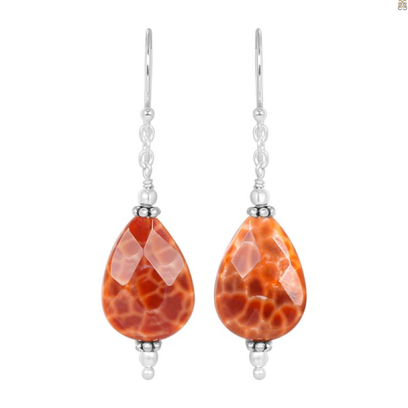 Mexican Agate Beaded Earring BDD-3-34