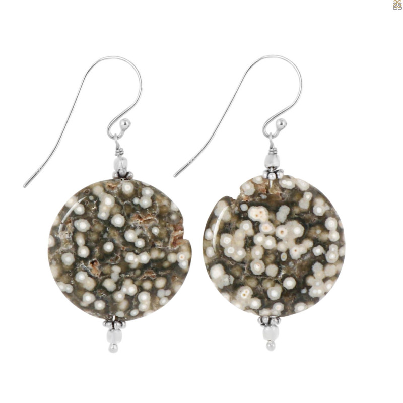 Ocean Jasper Beaded Earring-E BDD-OCJ-3-10
