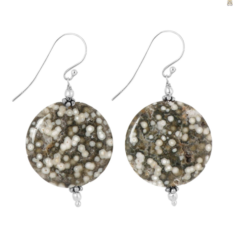 Ocean Jasper Beaded Earring-E BDD-OCJ-3-16