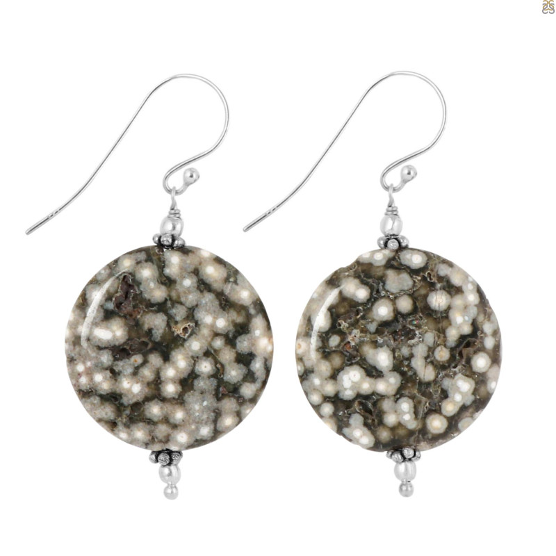 Ocean Jasper Beaded Earring-E BDD-OCJ-3-18