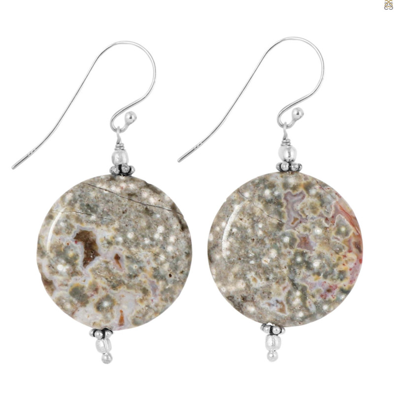 Ocean Jasper Beaded Earring-E BDD-OCJ-3-19