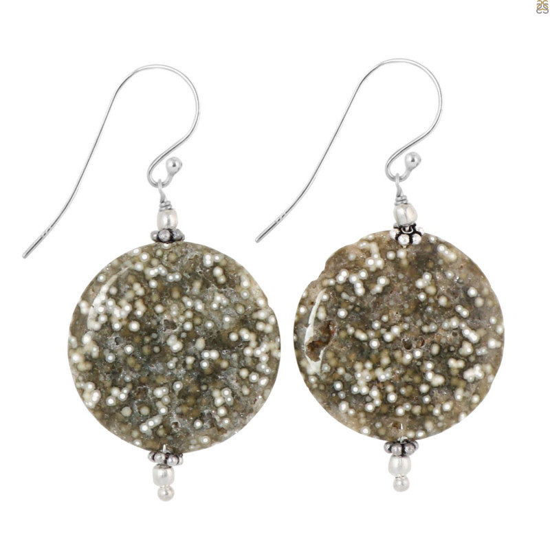 Ocean Jasper Beaded Earring-E BDD-OCJ-3-23