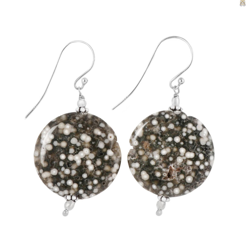 Ocean Jasper Beaded Earring-E BDD-OCJ-3-4