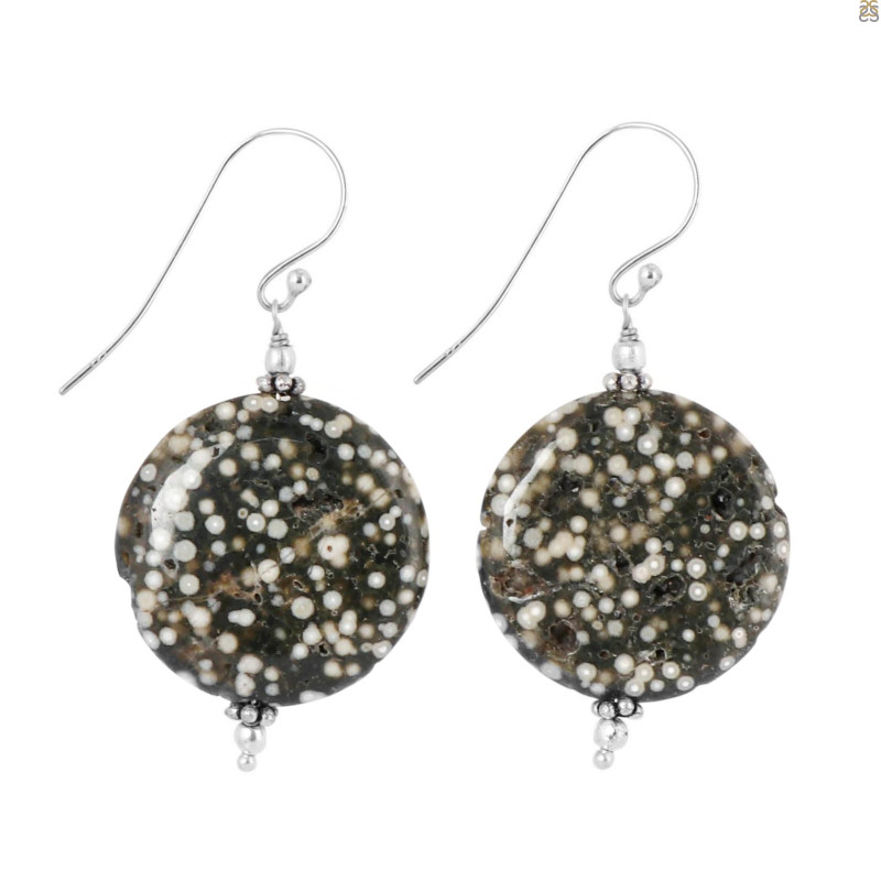 Ocean Jasper Beaded Earring-E BDD-OCJ-3-8