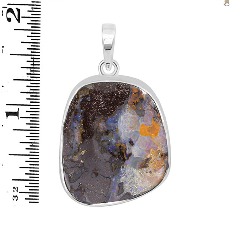 Boulder Opal Pendant-SP BDO-1-28