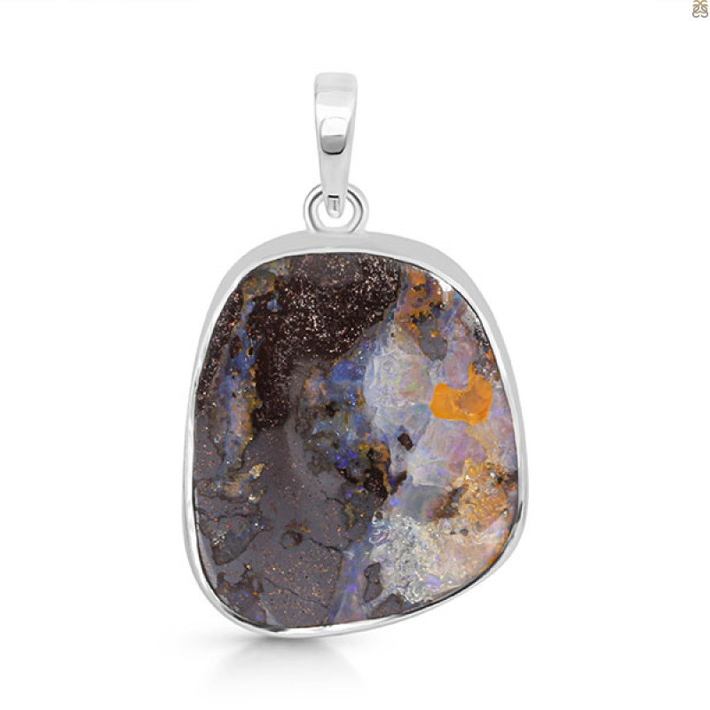 Boulder Opal Pendant-SP BDO-1-28
