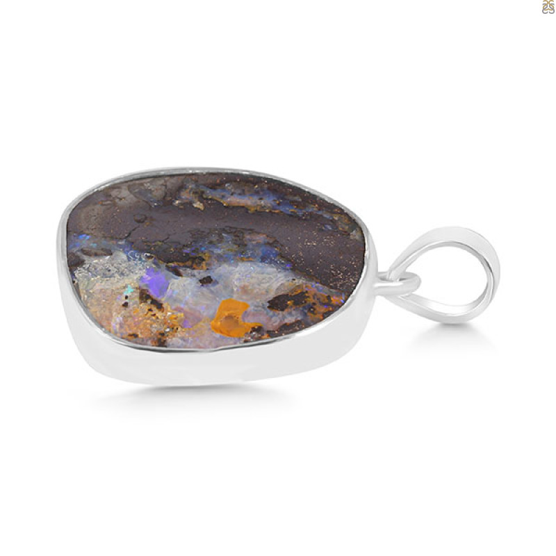Boulder Opal Pendant-SP BDO-1-28