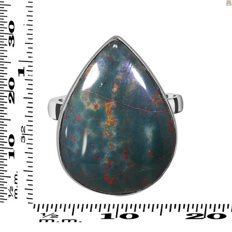 Blood Stone Adjustable Ring-ADJ-R BDS-2-102