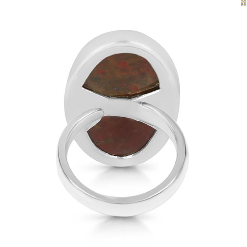 Blood Stone Adjustable Ring-ADJ-R BDS-2-105