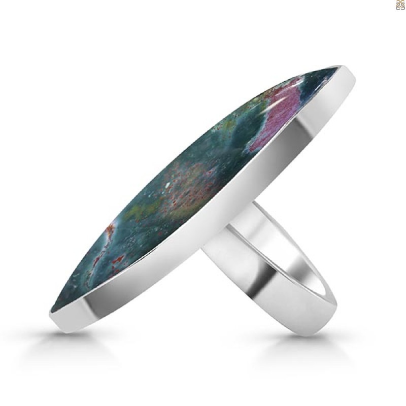 Blood Stone Adjustable Ring-ADJ-R BDS-2-107