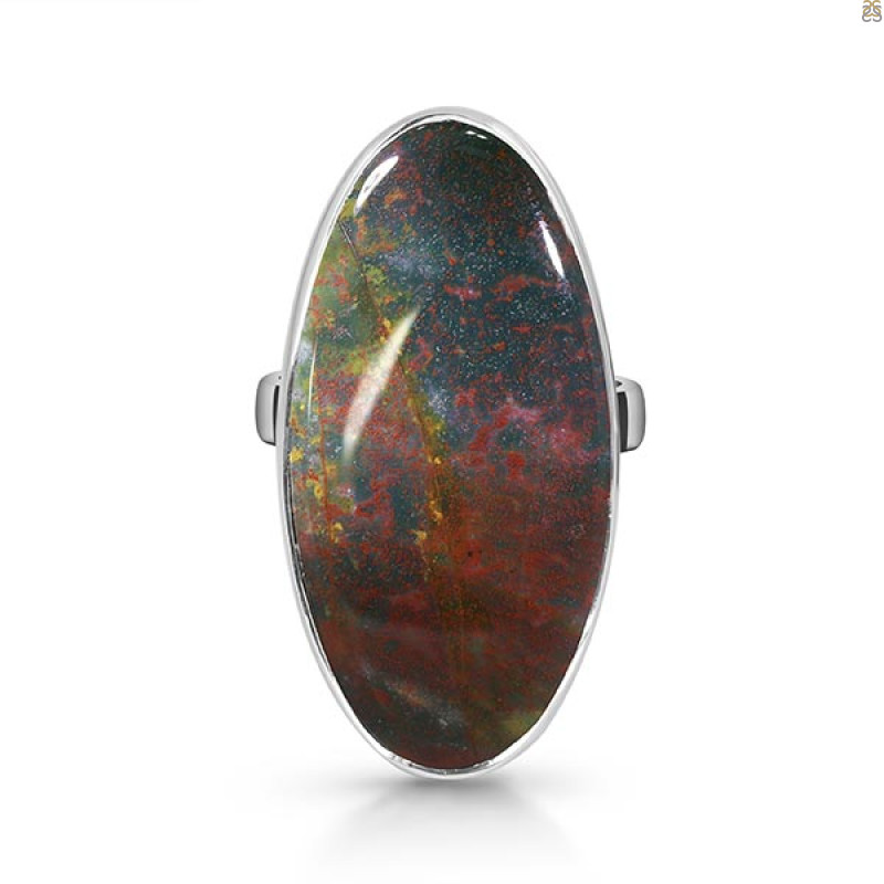 Blood Stone Adjustable Ring-ADJ-R BDS-2-108