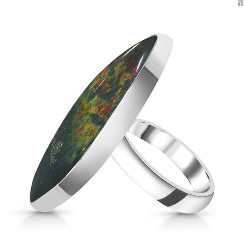 Blood Stone Adjustable Ring-ADJ-R BDS-2-110