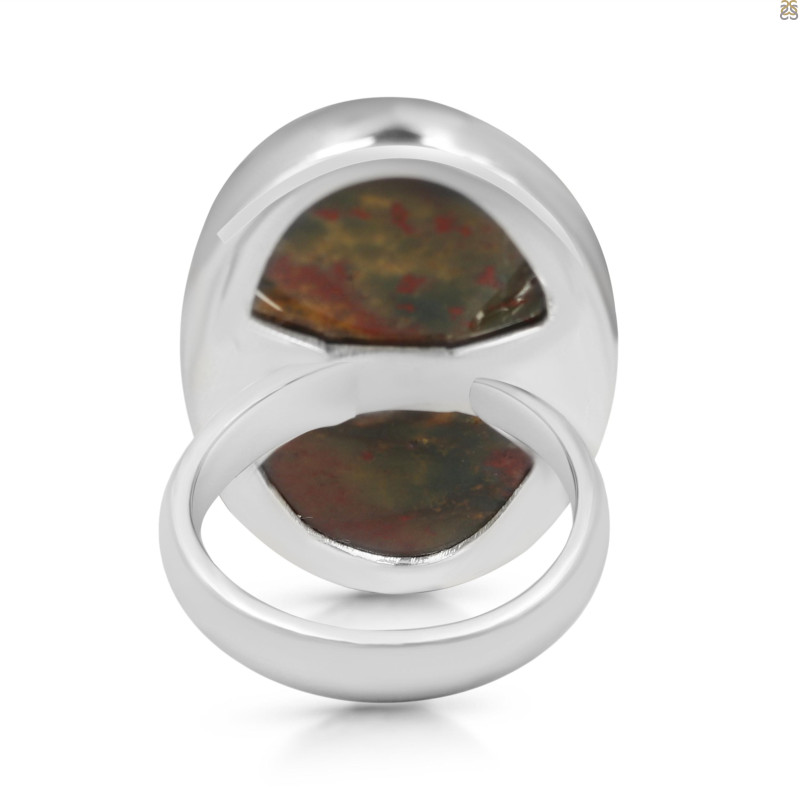 Blood Stone Adjustable Ring-ADJ-R BDS-2-116