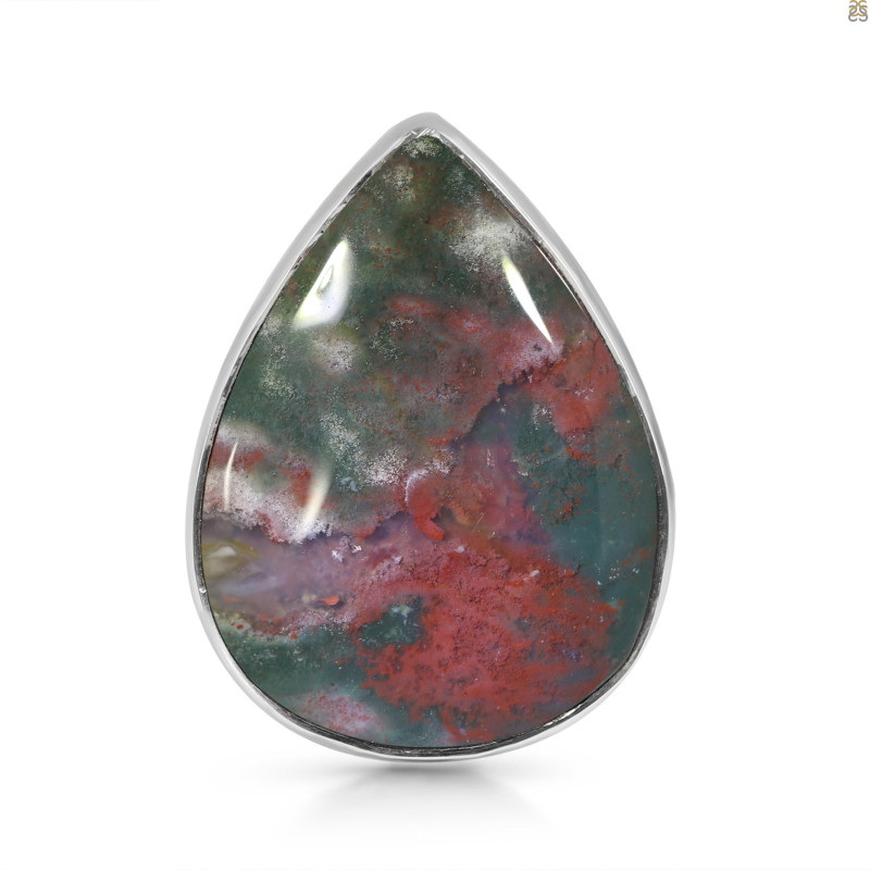 Blood Stone Adjustable Ring-ADJ-R BDS-2-117