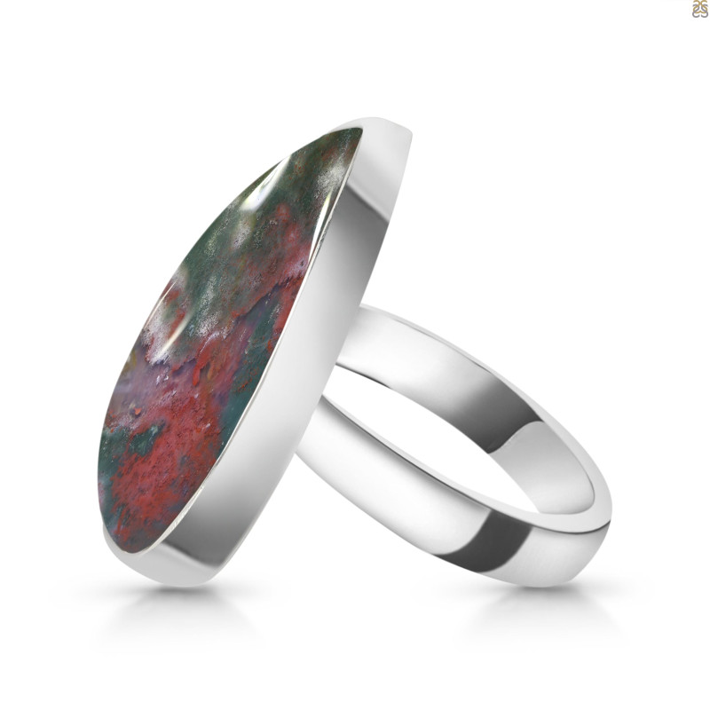 Blood Stone Adjustable Ring-ADJ-R BDS-2-117