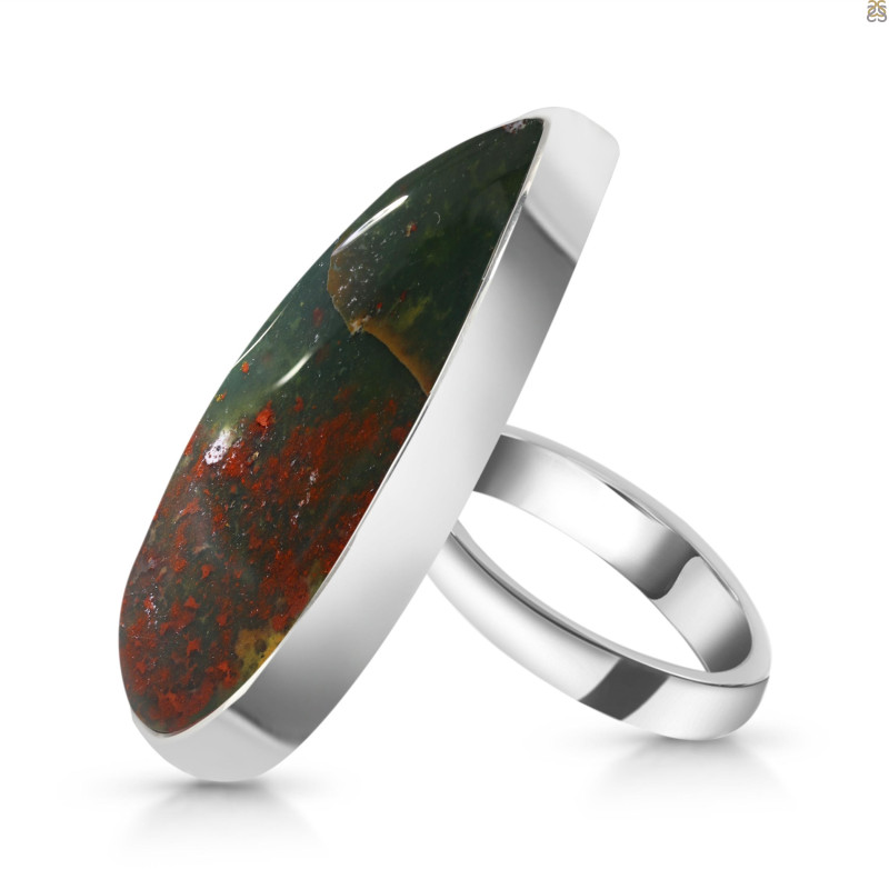 Blood Stone Adjustable Ring-ADJ-R BDS-2-119