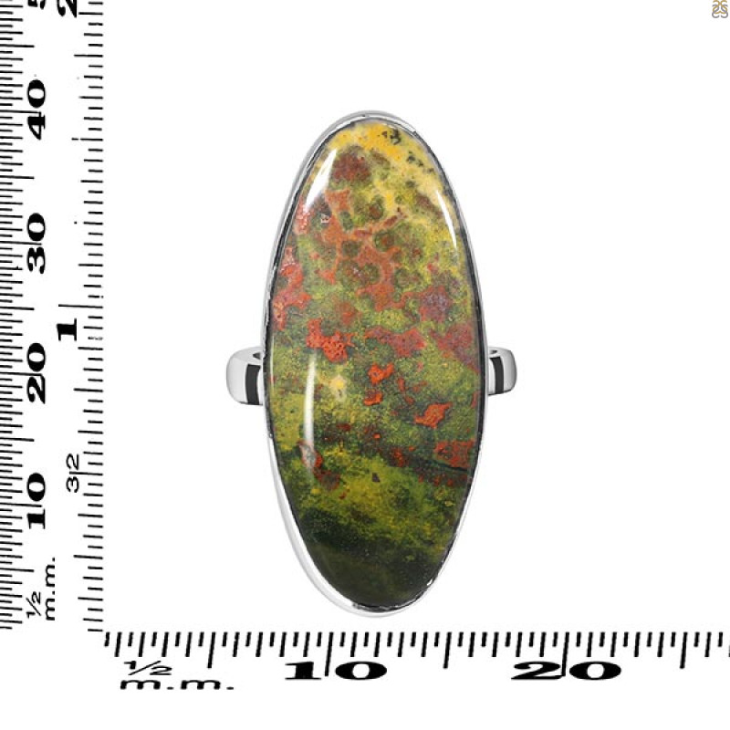 Blood Stone Adjustable Ring-ADJ-R BDS-2-124