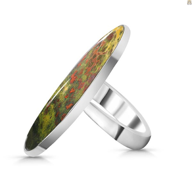 Blood Stone Adjustable Ring-ADJ-R BDS-2-124