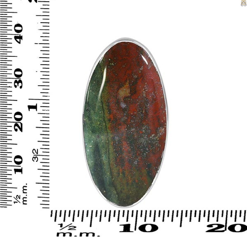Blood Stone Adjustable Ring-ADJ-R BDS-2-125