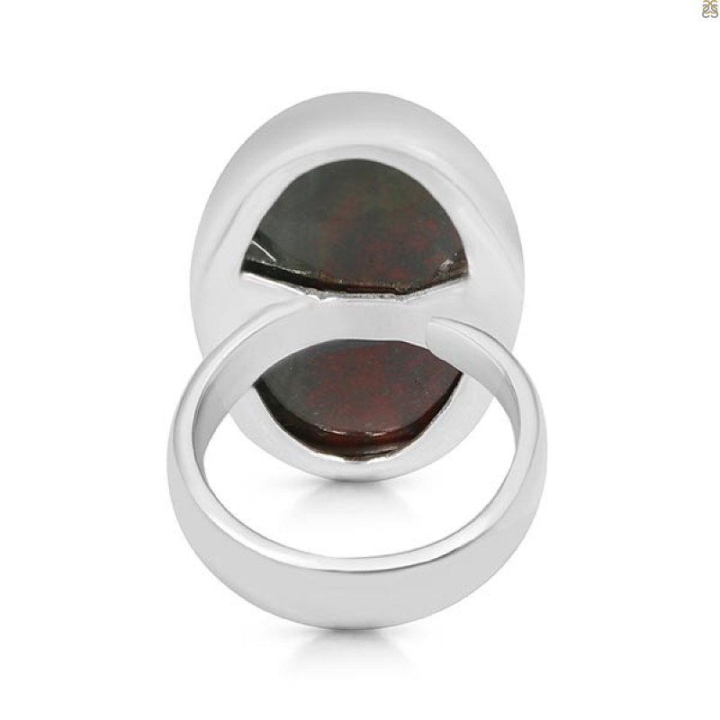 Blood Stone Adjustable Ring-ADJ-R BDS-2-125