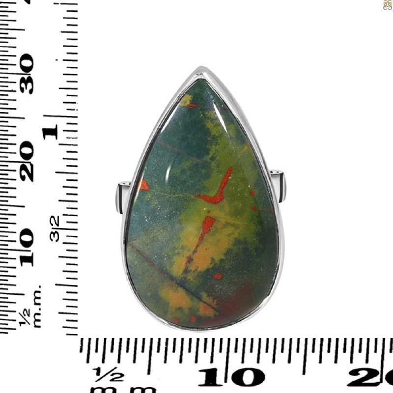 Blood Stone Adjustable Ring-ADJ-R BDS-2-126