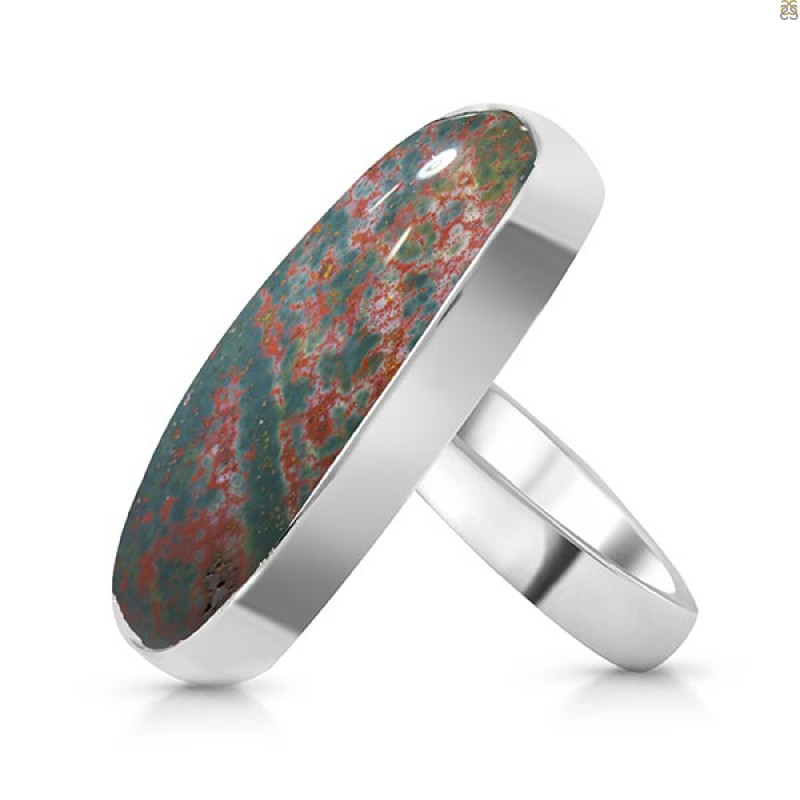 Blood Stone Adjustable Ring-ADJ-R BDS-2-127
