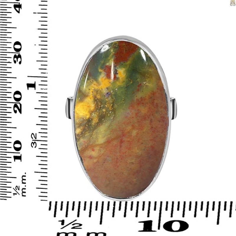 Blood Stone Adjustable Ring-ADJ-R BDS-2-130