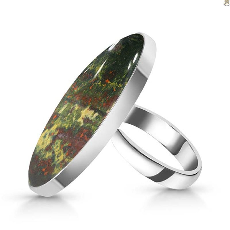 Blood Stone Adjustable Ring-ADJ-R BDS-2-131
