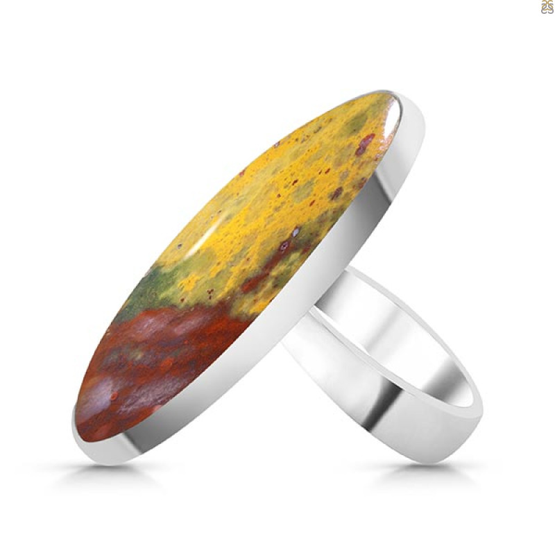 Blood Stone Adjustable Ring-ADJ-R BDS-2-133