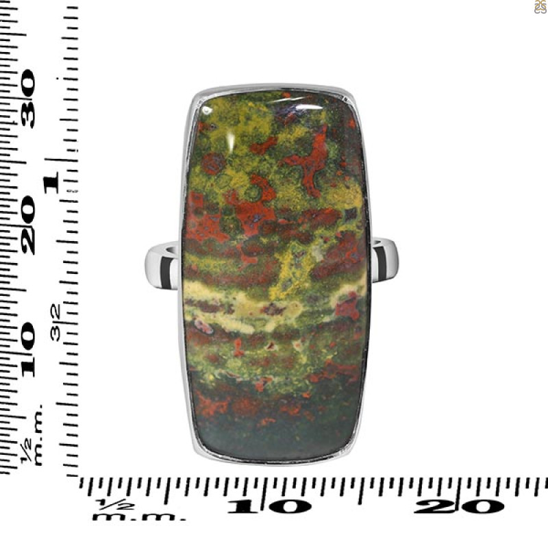 Blood Stone Adjustable Ring-ADJ-R BDS-2-135
