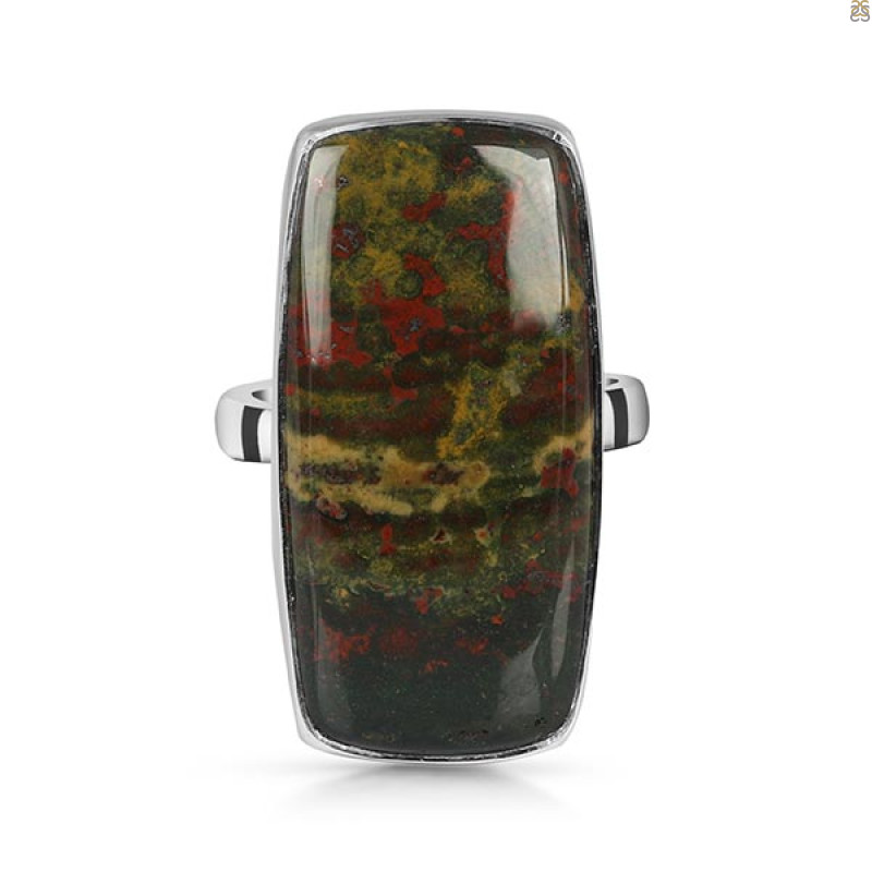 Blood Stone Adjustable Ring-ADJ-R BDS-2-135