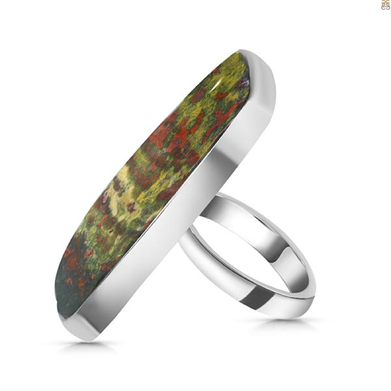 Blood Stone Adjustable Ring-ADJ-R BDS-2-135