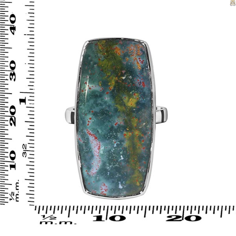 Blood Stone Adjustable Ring-ADJ-R BDS-2-140