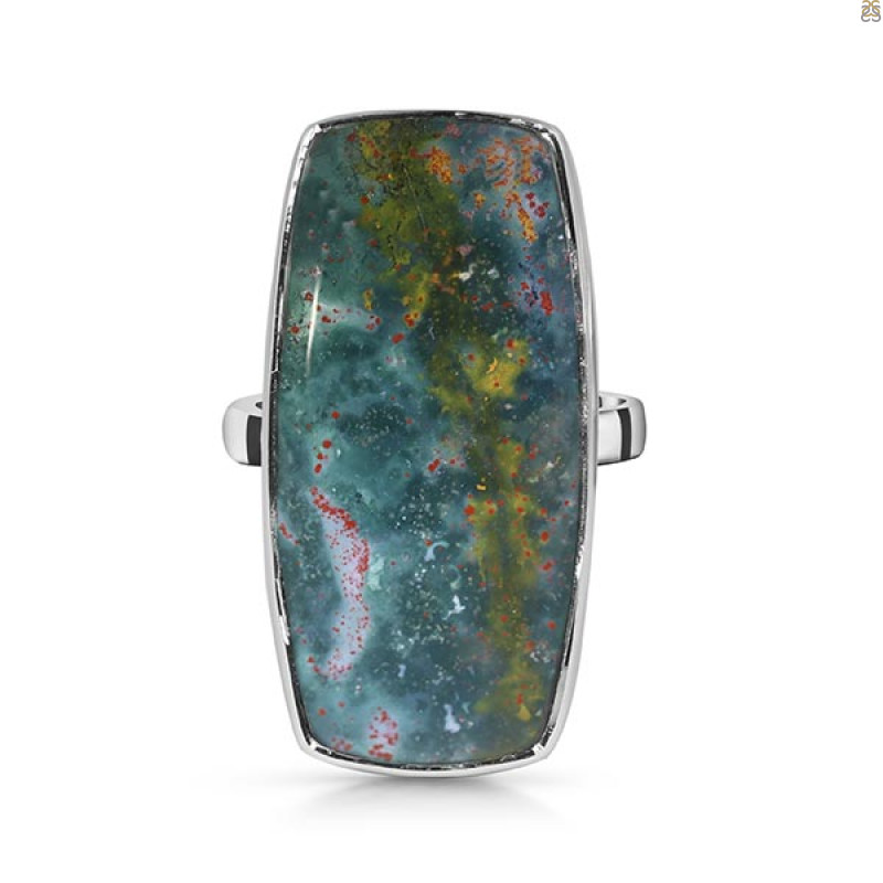 Blood Stone Adjustable Ring-ADJ-R BDS-2-140